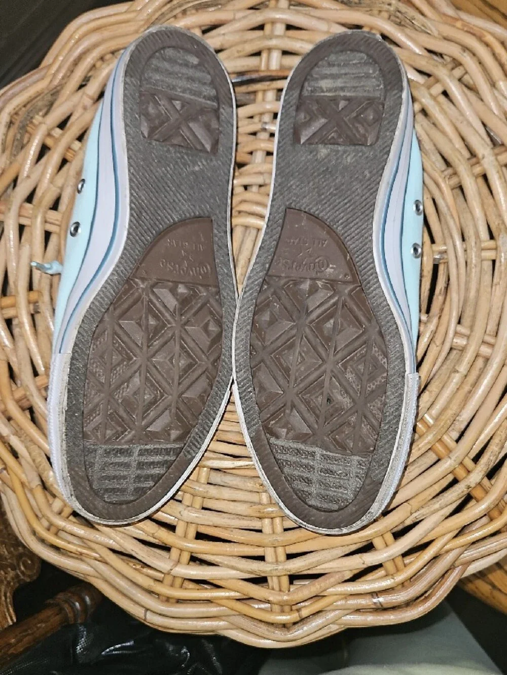 Converse Shoreline Classic Low Top Elastic Back Sneakers Light Mint Color Sz 8 - Picture 11 of 16